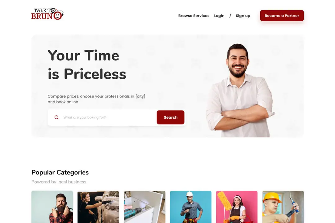 TalkToBruno service provider platform