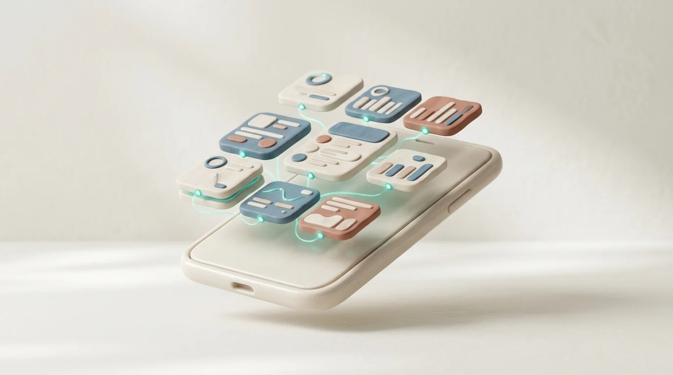 Mobile product interface on device